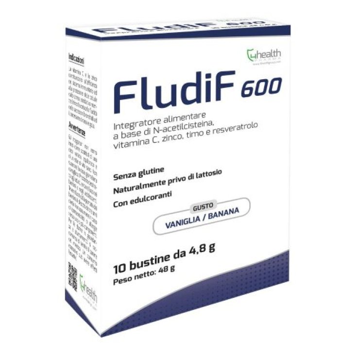FludiF 600 Vaniglia Banana 4 HEALTH 10 Bustine