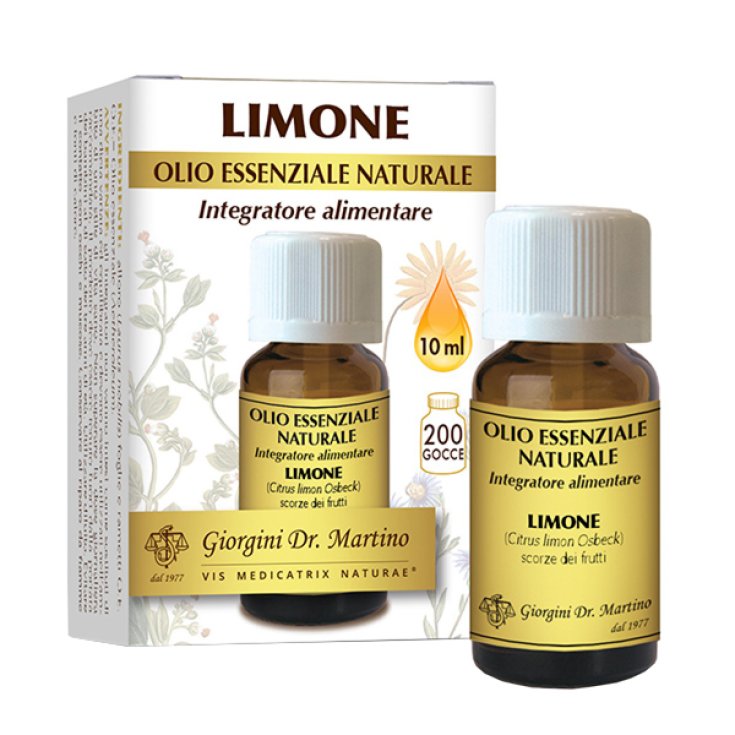 LIMONE&nbsp;OLIO ESSENZIALE NATURALE Dr.Giorgini 10ml