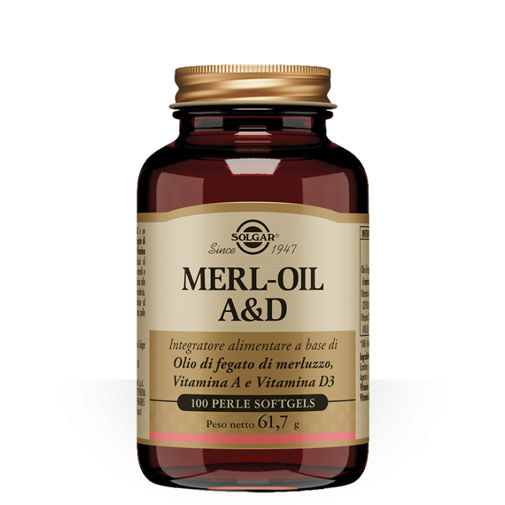 Merl Oil A & D Solgar 100 Perle Softgels