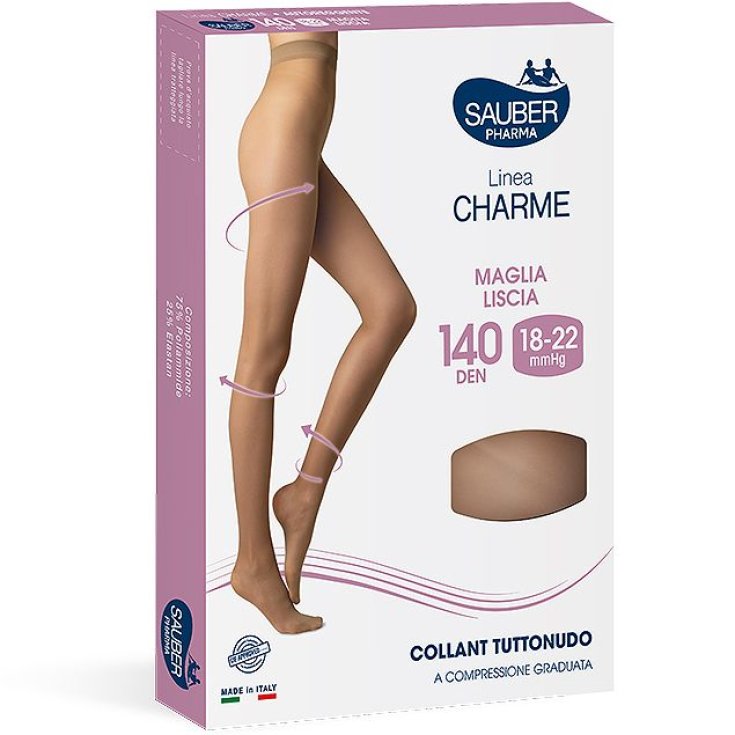 Linea&nbsp;Charme 140D Collant Tuttonudo Colore Medio TG.4&nbsp;Sauber