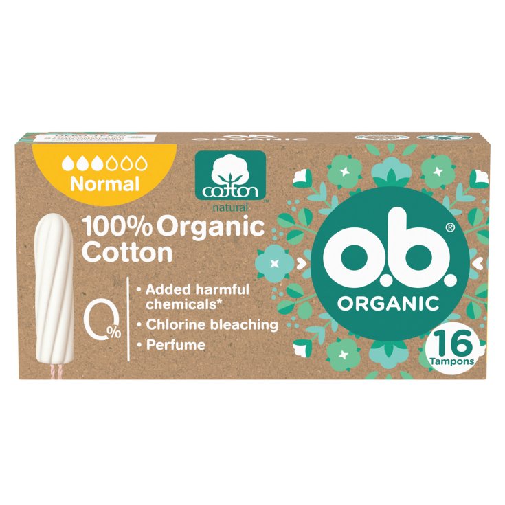 o.b. Organic Tamponi, Normal, 16 Tamponi da 50 G