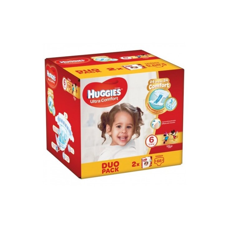 Ultra Comfort Unisex 6 Duopack Huggies 68 Pezzi
