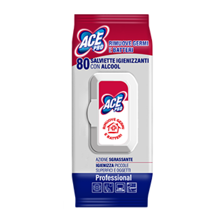 Salviette Igienizzanti Ace Professional 80 Pezzi