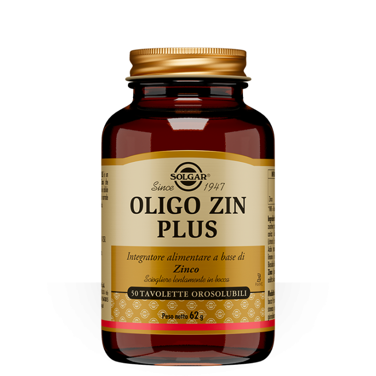 Oligo Zin Plus Solgar 50 Tavolette Orosolubili