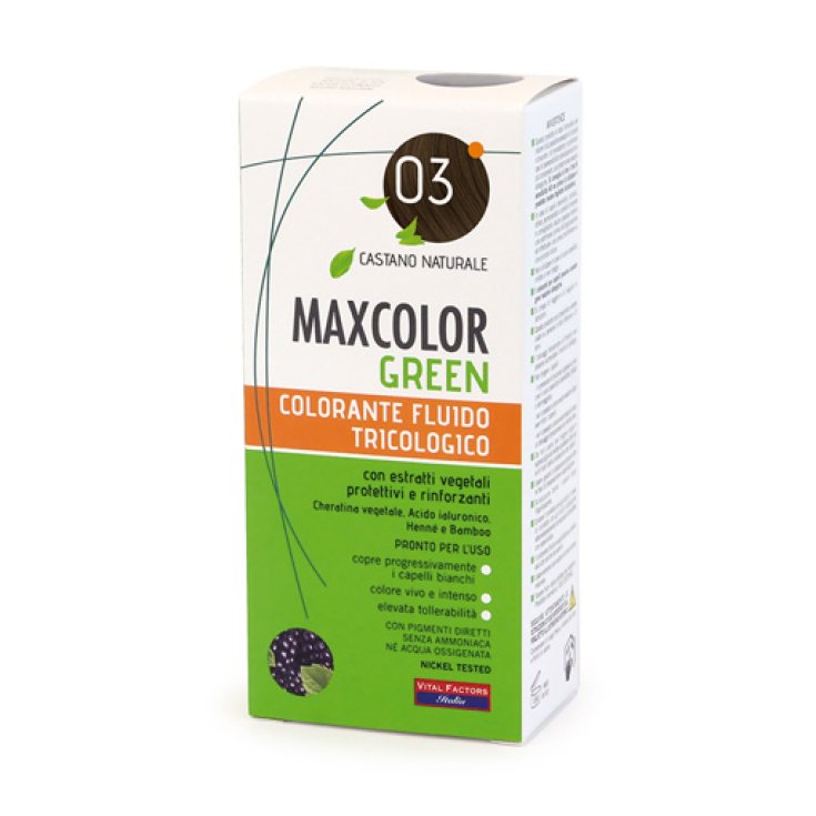Max Color Green 03 Castano Naturale Vital Factors Kit