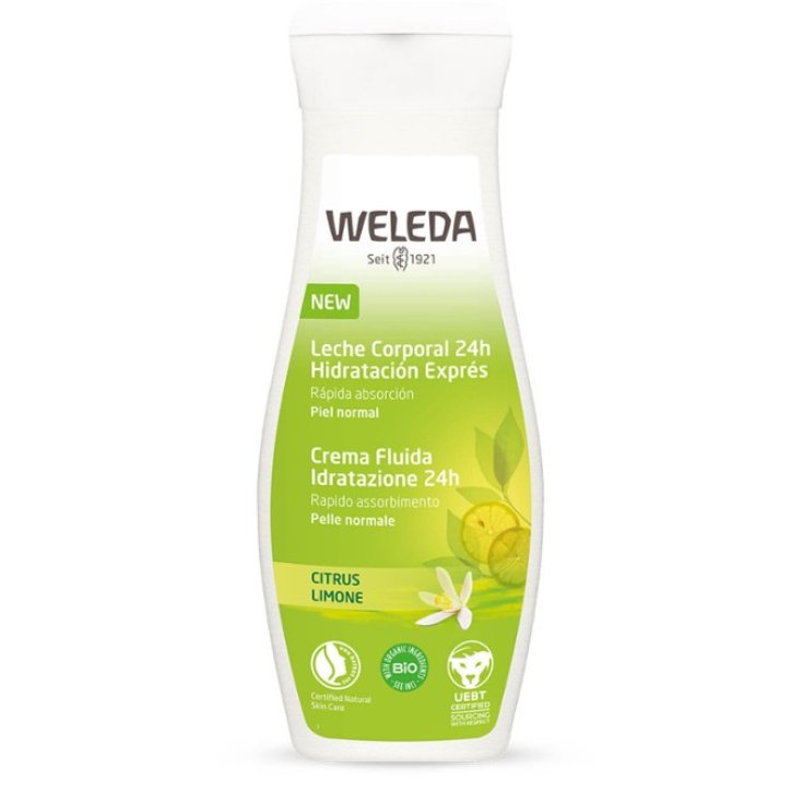 Crema Fluida Idratazione 24H Limone Weleda 200ml