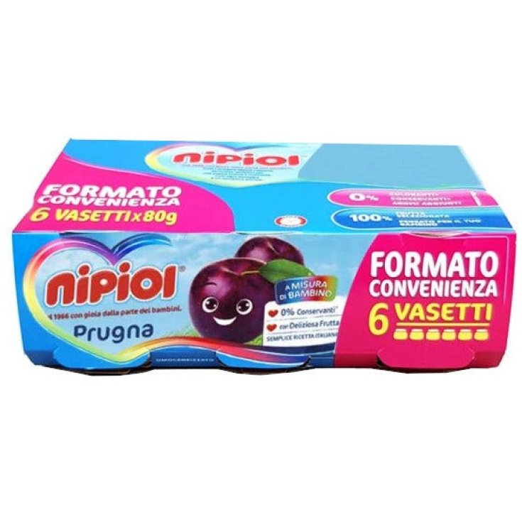 OMOGENEIZZATO PRUGNA NIPIOL&reg; 6X80G