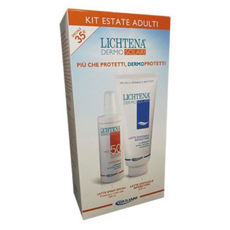LICHTENA&reg; DERMOSOLARI Latte Spray SPF50+ + Latte Doposole Riparatore