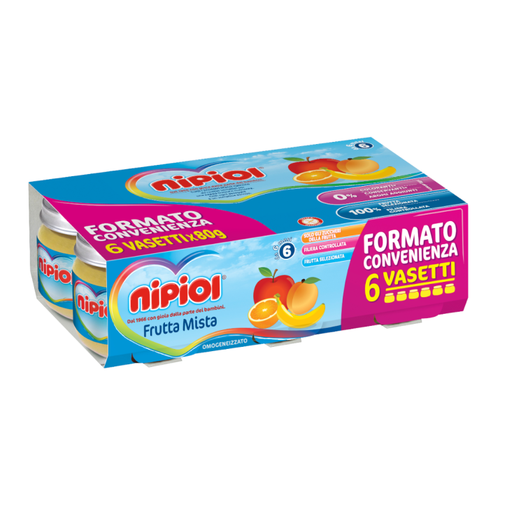 Omogeneizzato Frutta Mista&nbsp;Nipiol&reg; 6X80g