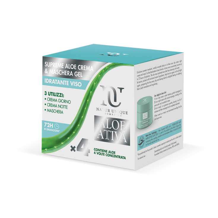 Supreme Aloe Crema & Maschera Gel Idratante Natur Unique 100ml