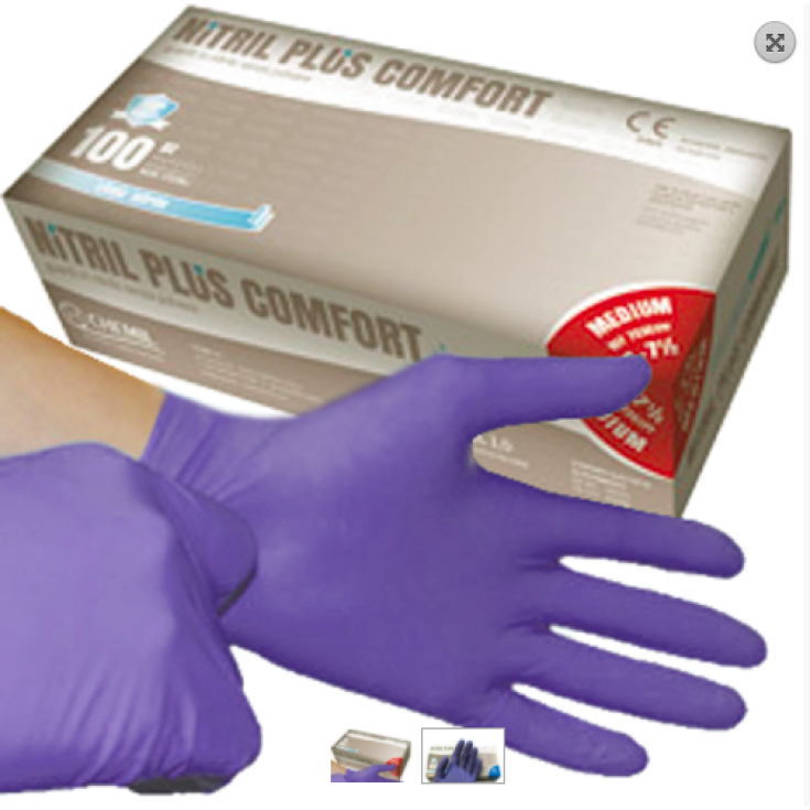 NITRIL PLUS COMFORT Taglia M Salus&nbsp;Chemil 100 Guanti