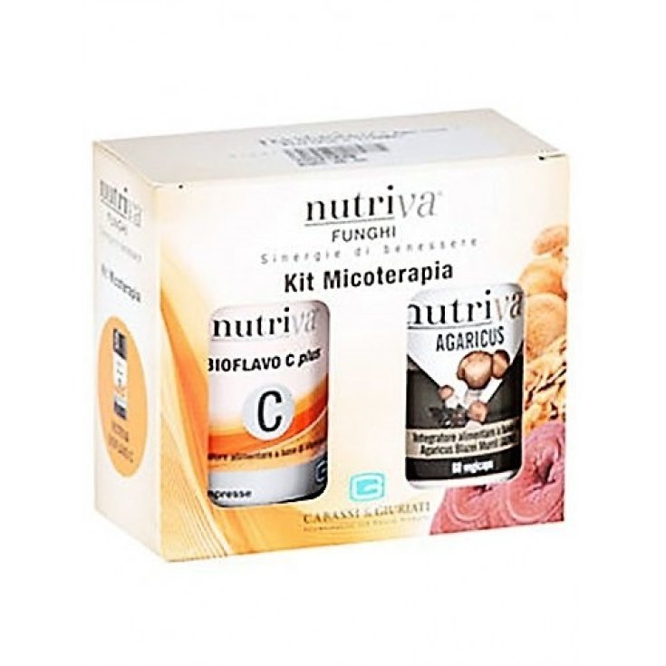 Nutriva&reg; Kit Micoterapia Agaricus + Bioflavo C Plus 2x60 Compresse