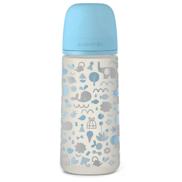 Memories Biberon 360ml + SX Pro Tettarella Simmetrica&nbsp;Flusso Denso Azzurro +6M