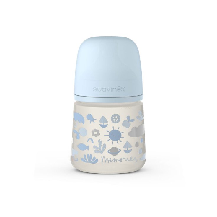 Memories Biberon 150ml + SX Pro Tettarella Simmetrica&nbsp;Flusso Lento +0M Azzurro