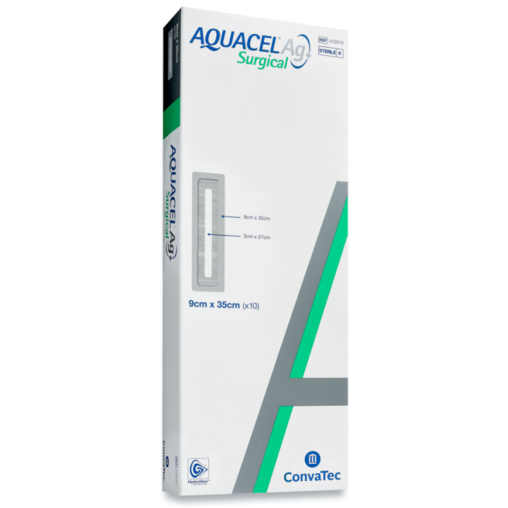 Aquacel&reg; AG Surgical 9X35cm Convatec 10 Pezzi