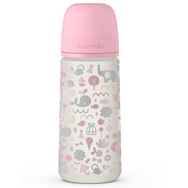Memories Biberon 360ml + SX Pro Tettarella Simmetrica&nbsp;Flusso Denso Rosa +6M