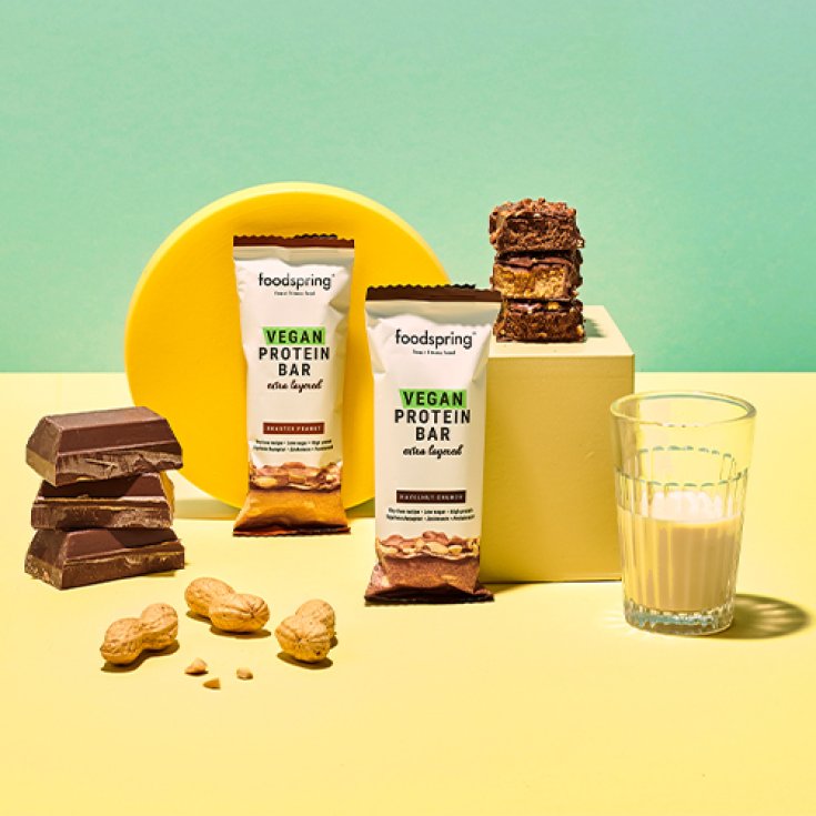 VEGAN PROTEIN BAR Arachidi Tostate&nbsp;Foodspring&reg; Barretta 45g