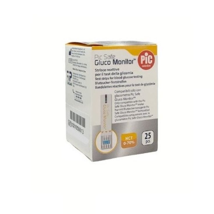 Gluco Monitor Strisce Reattive PIC 25 Pezzi