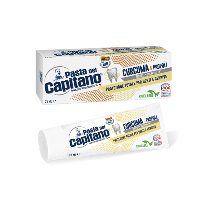 Dentifricio Curcuma E Propoli Pasta Del Capitano&reg; 75ml