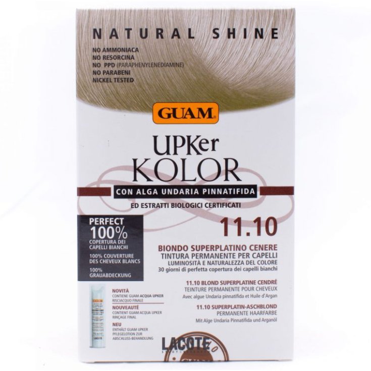 UPKER KOLOR TINTURA 11,10 BIONDO SUPERPLATINO CENERE GUAM&reg;