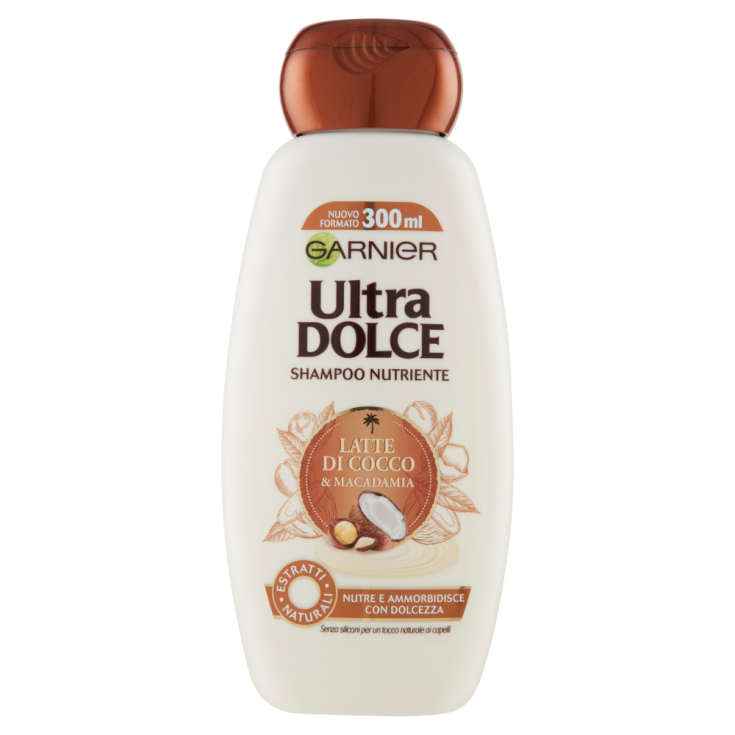 ULTRADOLCE SHAMPOO LATTE DI COCCO E MACADAMIA GARNIER 300ML