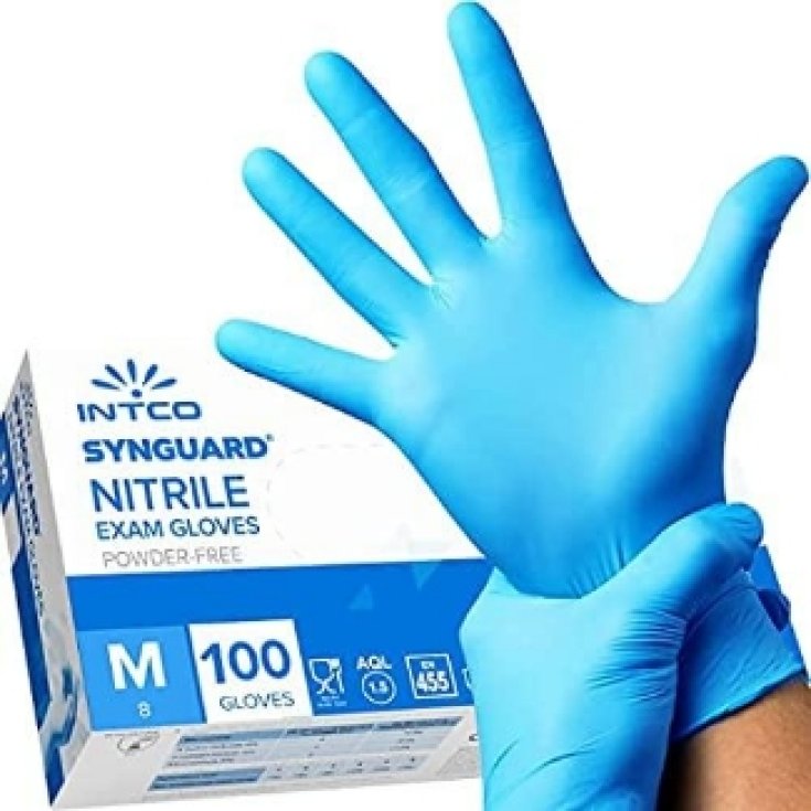 Synguard&reg;&nbsp;Nitrile Medium INTCO Medical 100 Guanti