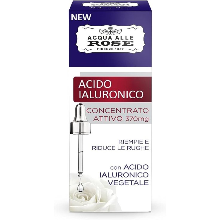Acido Ialuronico Concentrato Attivo 370mg Acqua Alle Rose 30ml