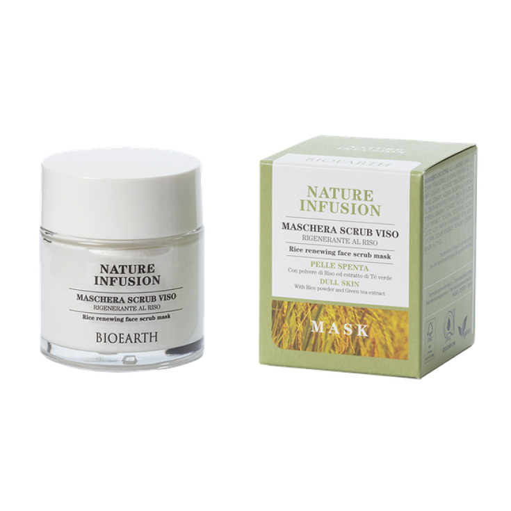 Nature Infusion Maschera Scrub Viso Al Riso Bioearth 100ml