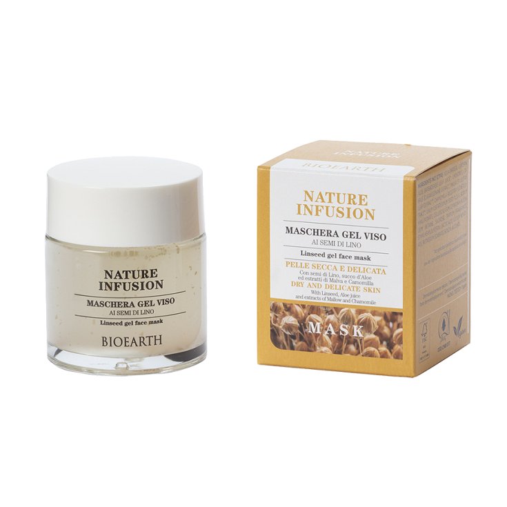 Nature Infusion Maschera Gel Ai Semi Di Lino Bioearth 100ml