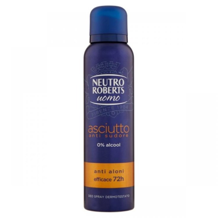 Deodorante Asciutto Anti Odore Neutro Roberts Uomo 150ml