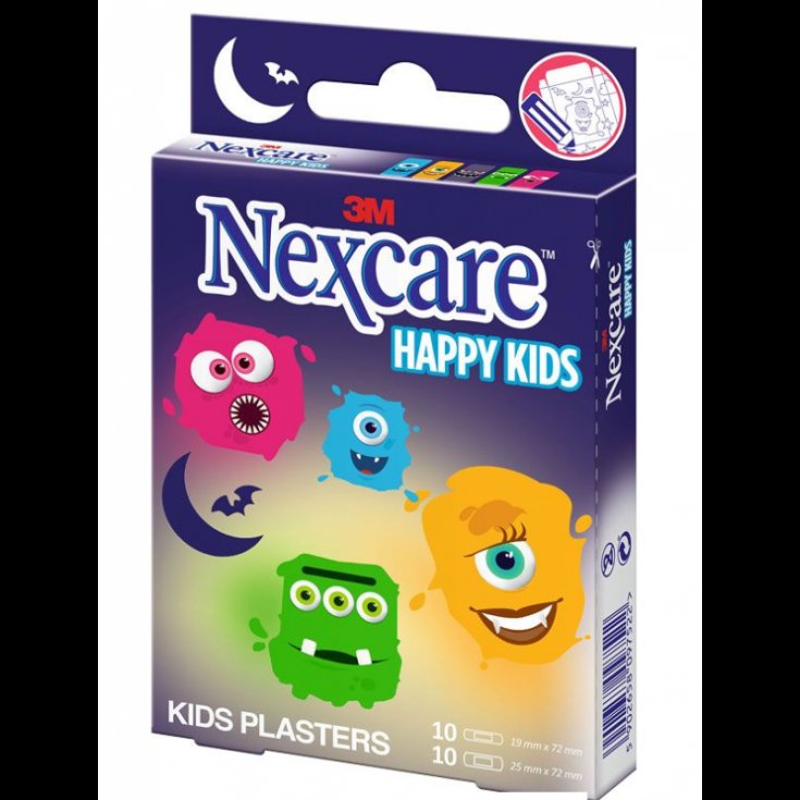 Nexcare&reg; Kids Plasters Monsters 3M 20 Cerotti Assortiti