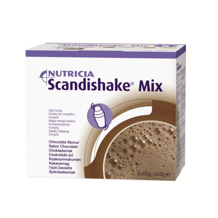 SCANDISHAKE&reg; MIX CIOCCOLATO NUTRICIA&reg; 6 BUSTINE