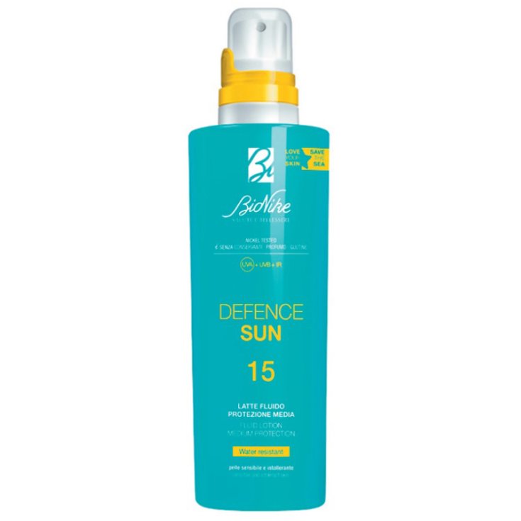DEFENCE SUN&nbsp;LATTE FLUIDO SPF 15&nbsp;BioNike 200ml