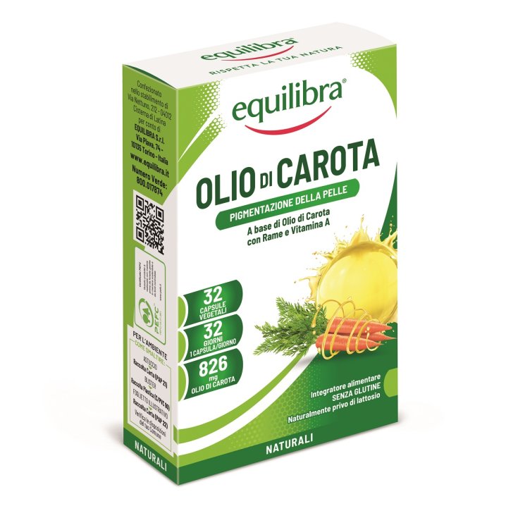Olio di Carota Equilibra&reg; 32 Capsule Vegetali
