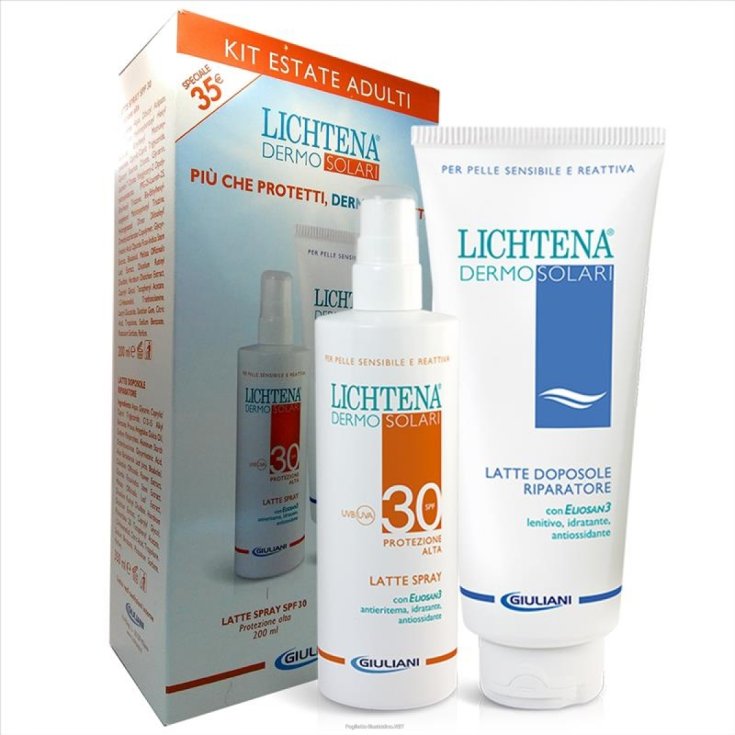 LICHTENA&reg; DERMOSOLARI LATTE SPF30 + LATTE DOPOSOLE GIULIANI