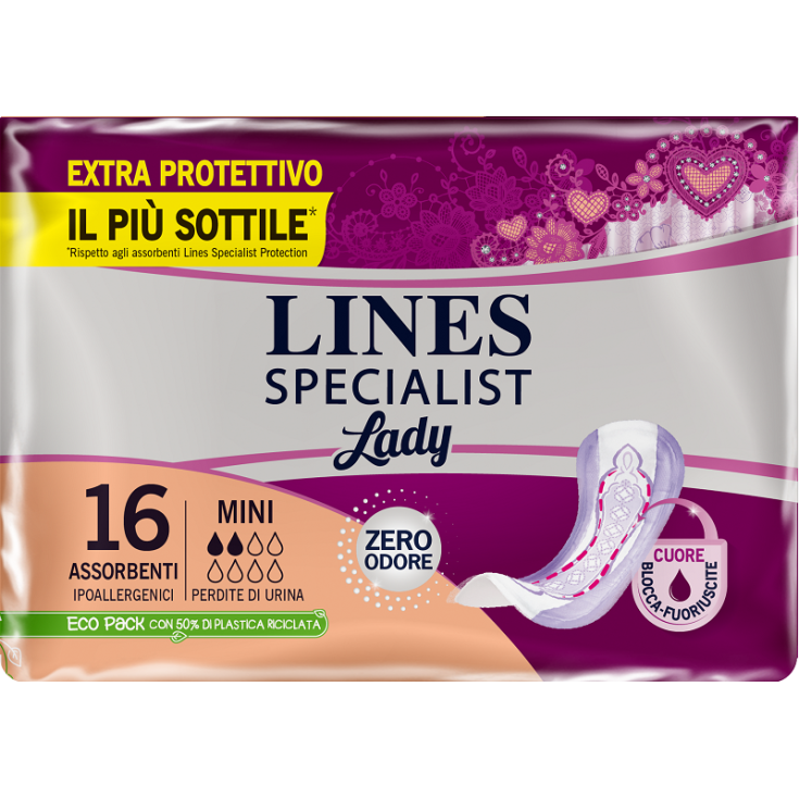 LINES SPECIALIST LADY MINI ASSORBENTI 16 PEZZI