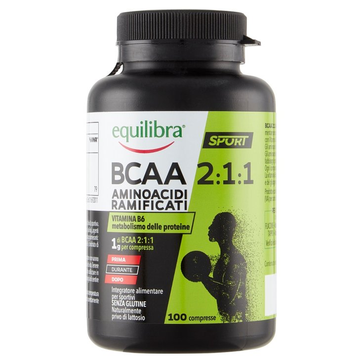 BCAA 2:1:1 Aminoacidi Ramificati Equilibra&reg; 100 Compresse