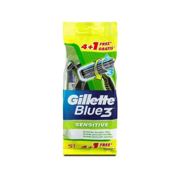 BLUE 3&reg; Sensitive GILLETTE&reg; 4+1 Rasoi