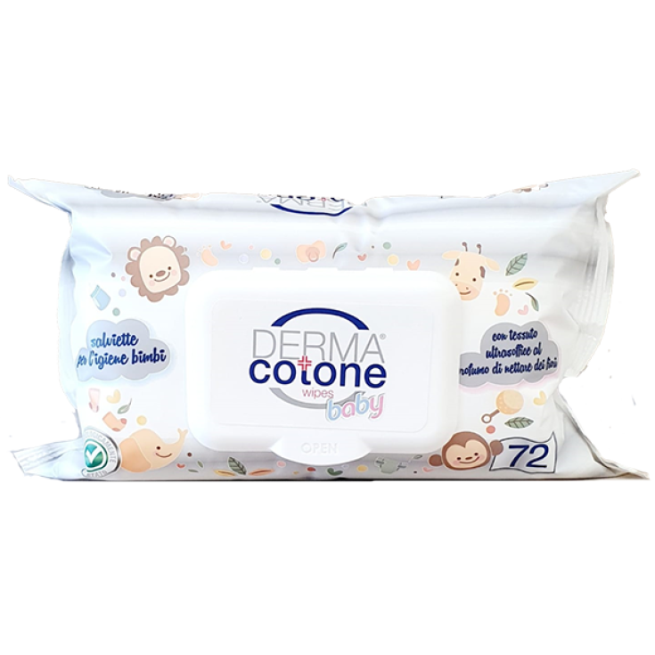 Wipes Baby DERMA&reg; Cotone 72 Salviettine