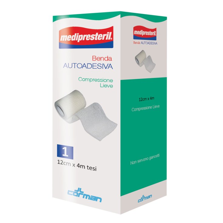 Medipresteril&reg; Benda Autoadesiva 12cmx4m CORMAN