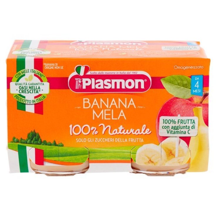 Omogeneizzato BANANA MELA&nbsp;Plasmon&reg; 2X80G