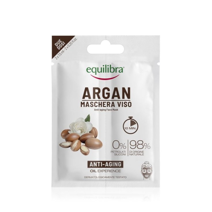 Argan Maschera Viso Antiaging Equilibra 2x7,5ml
