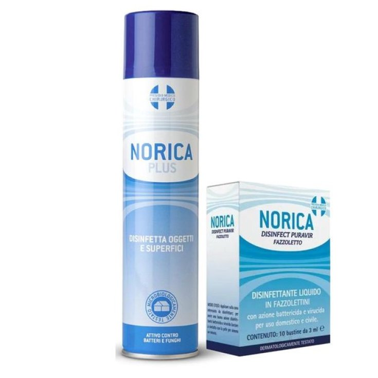 Norica Plus + Norica Disinfect Puravir Fazzoletto&nbsp;Polifarma Benessere