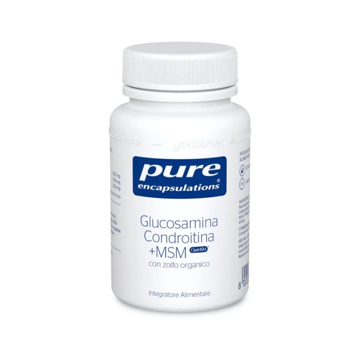 PURE ENCAPSULATIONS&reg; GLUCOSAMINA CONDROITINA + MSM 30 CAPSULE