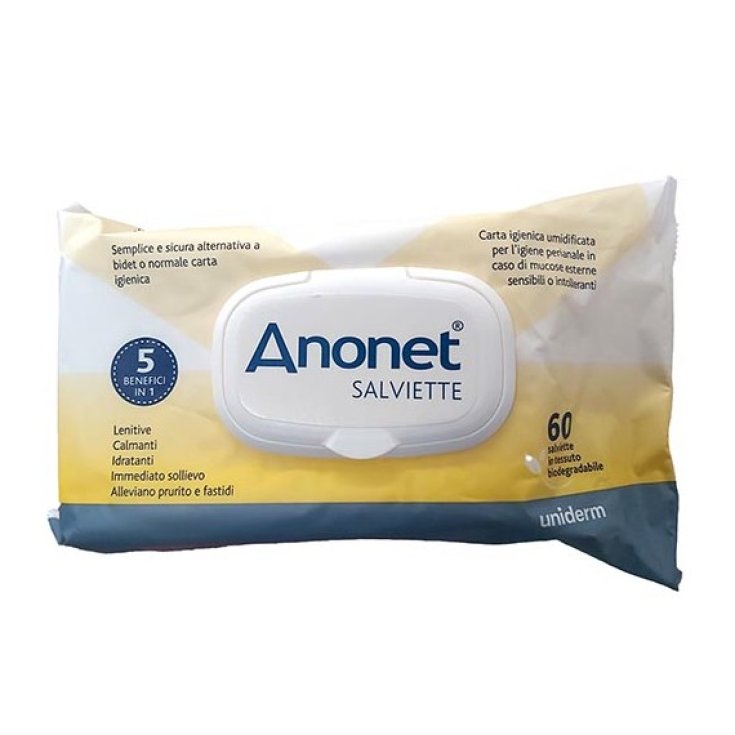Anonet Salviette Uniderm 60 Pezzi