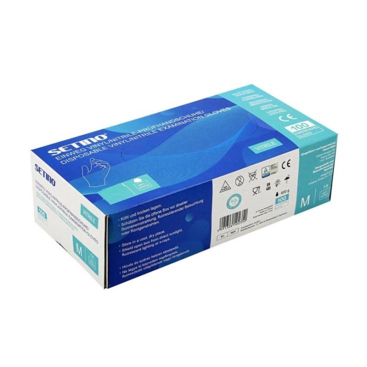 Guanti In Vitrile/Nitrile Setino 100 Pezzi