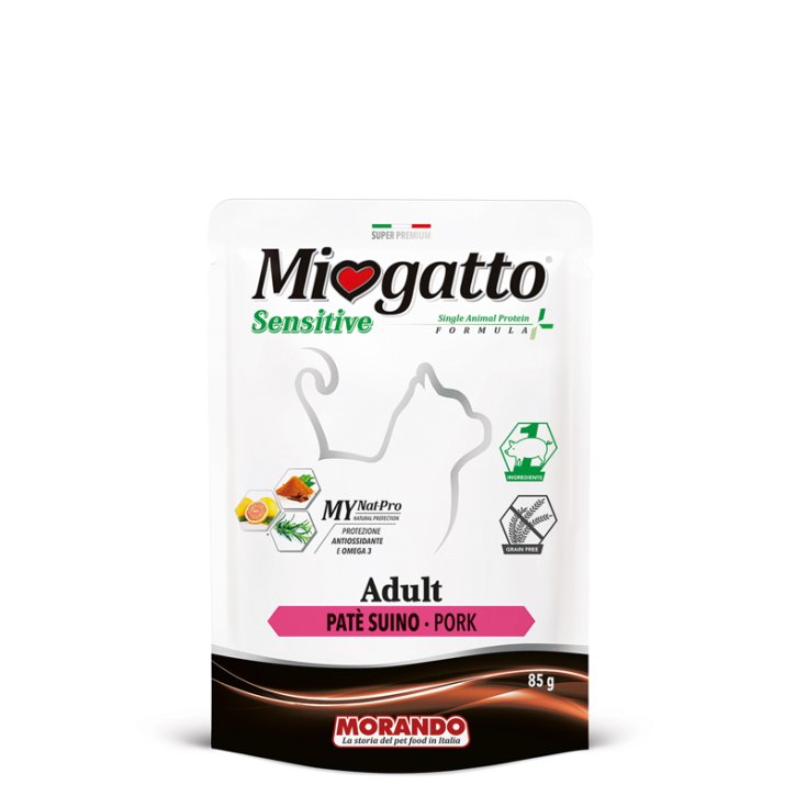 Miogatto&reg; ADULT SENSITIVE PAT&Egrave; SUINO MORANDO 85g