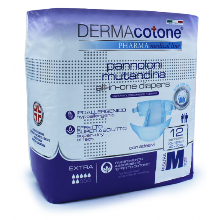 Pannolone Mutandina M Dermacotone 12 Pezzi