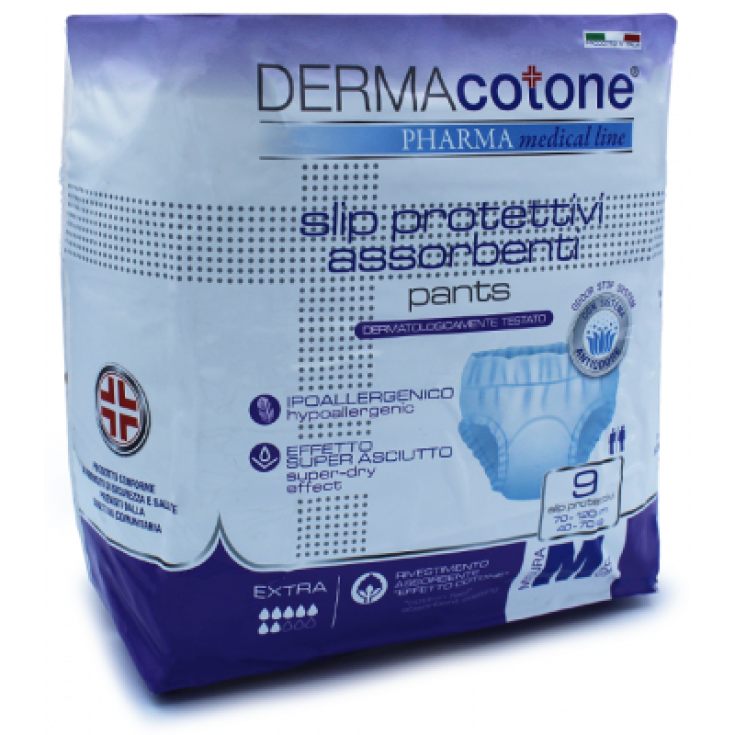 Slip Protettivi Assorbenti M Dermacotone Pharma 9 Pezzi