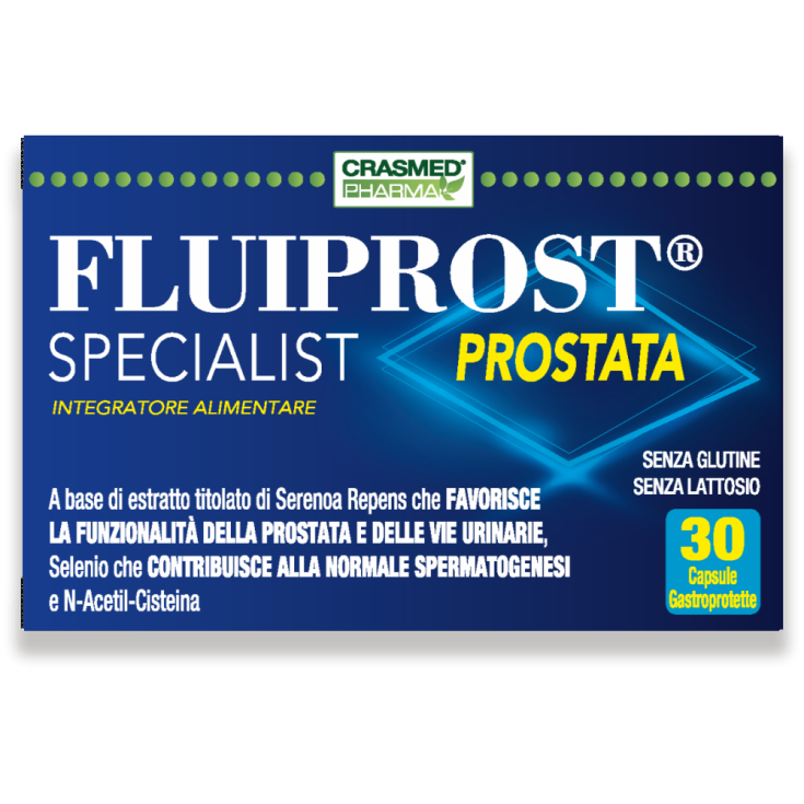 Fluiprost&reg; Specialist Prostata Crasmed Pharma 30 Capsule Gastroprotette